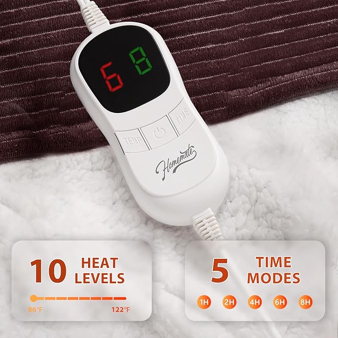 Homemate Electric Heated Blanket Full Size - Image 3