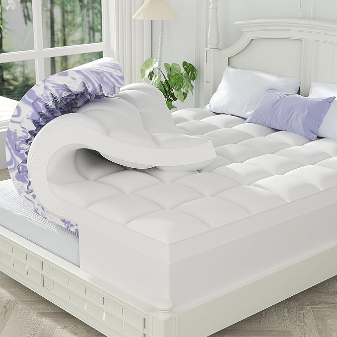 ChiXpace Dual Layer Memory Foam Twin XL Mattress Topper by ChiXpace