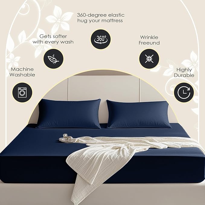 FreshCulture Twin XL Fitted Sheet Only – Premium Hotel-Quality Fitted Sheet - Image 4