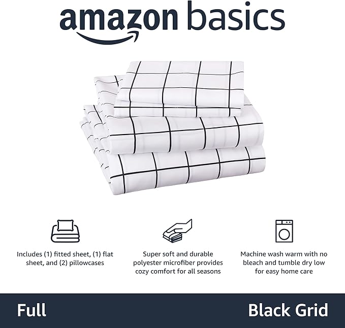 Amazon Basics Soft Microfiber 4-Piece Bed Sheet Set - Image 3