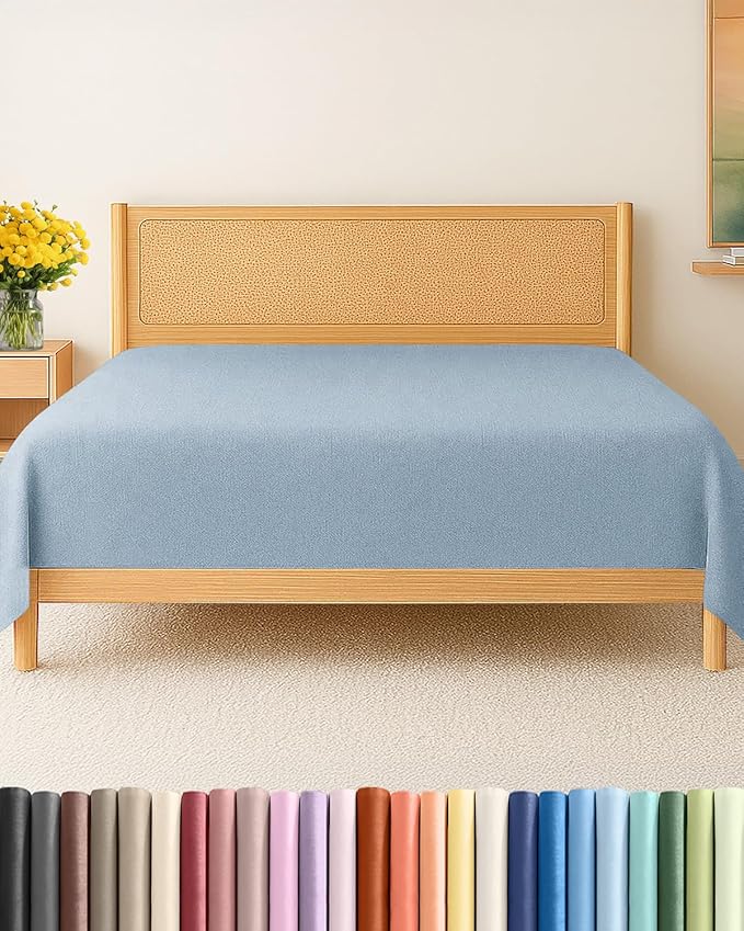 Cal King Size Flat Sheet by CGKUnlimited