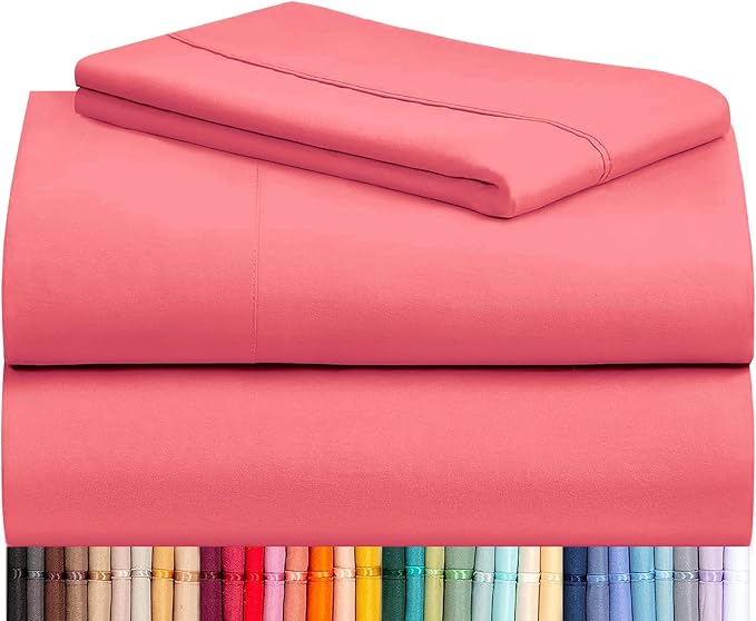 LuxClub 3 PC Twin XL Sheet Set, Deep Pockets Wrinkle Free Cooling Bed Sheets by LuxClub