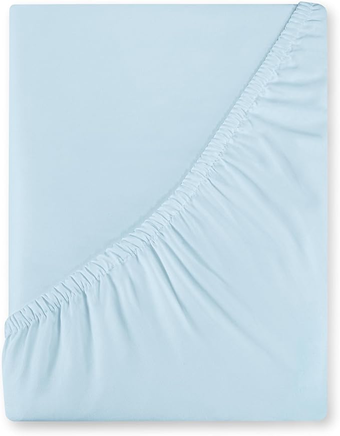Royale Linens 400 Thread Count 100% American Grown Cotton Fitted Sheet Full Size by ROYALELINENS