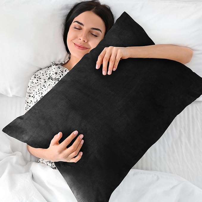BEDELITE Flannel Pillow Cases Queen Size Set of 2, Super Soft Fleece Pillowcases - Image 5