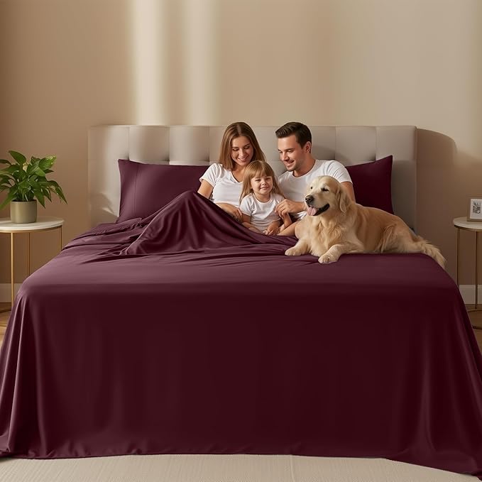 Utopia Bedding Queen Size Sheet Set – 4 Piece Bed Sheets, Soft and Breathable - Image 2