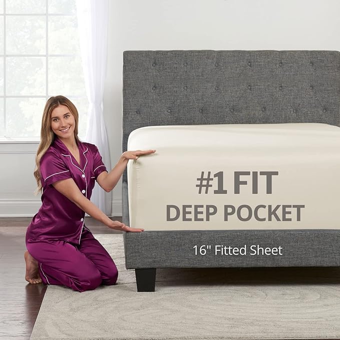 DeaLuxe California King Fitted Sheet Only by DeaLuxeBedding