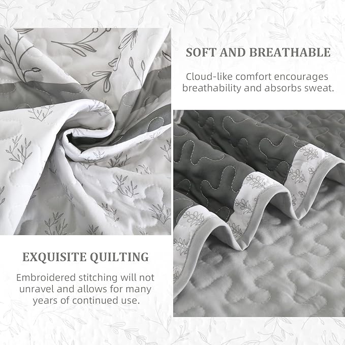 DJY Striped Quilt Set King Size - Image 5