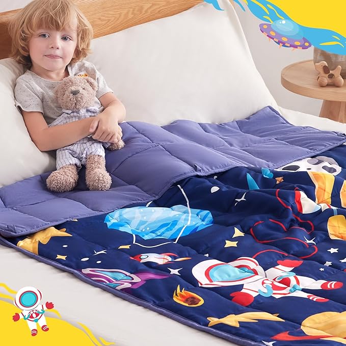 anfie Weighted Blanket Kids, Weighted Blanket Cooling Blanket - Image 4
