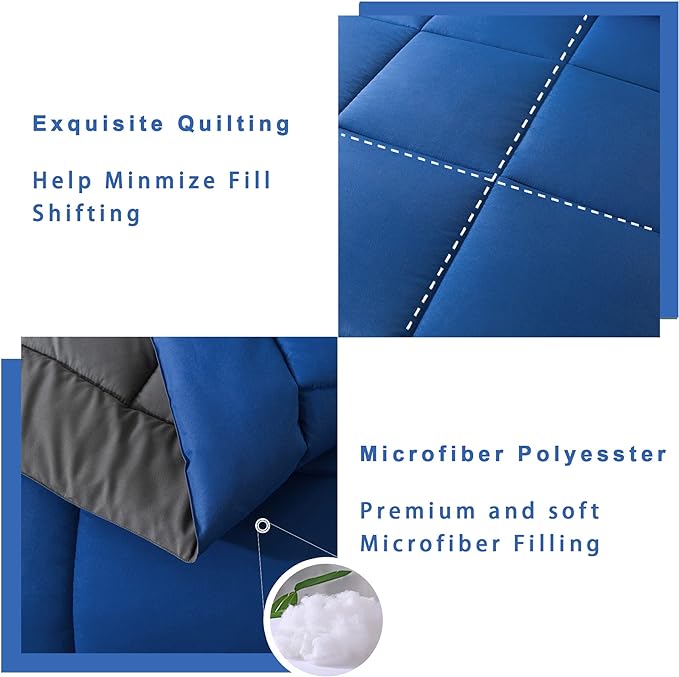 DOWNCOOL Twin Comforter Set -All Season Bedding Comforters Sets - Image 4