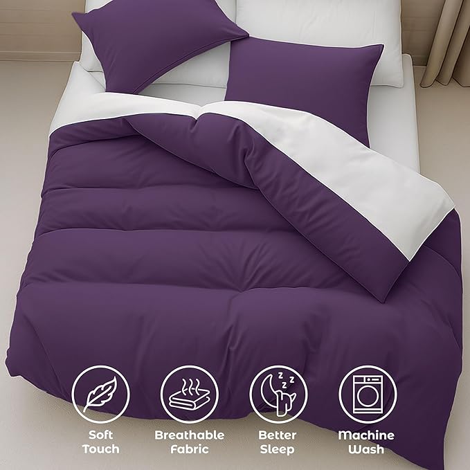 Pure Bedding Duvet Cover Twin/Twin XL Size - Image 4
