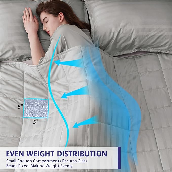 yescool Weighted Blanket for Adults Heavy Blanket for Sleeping Perfect for - Image 4