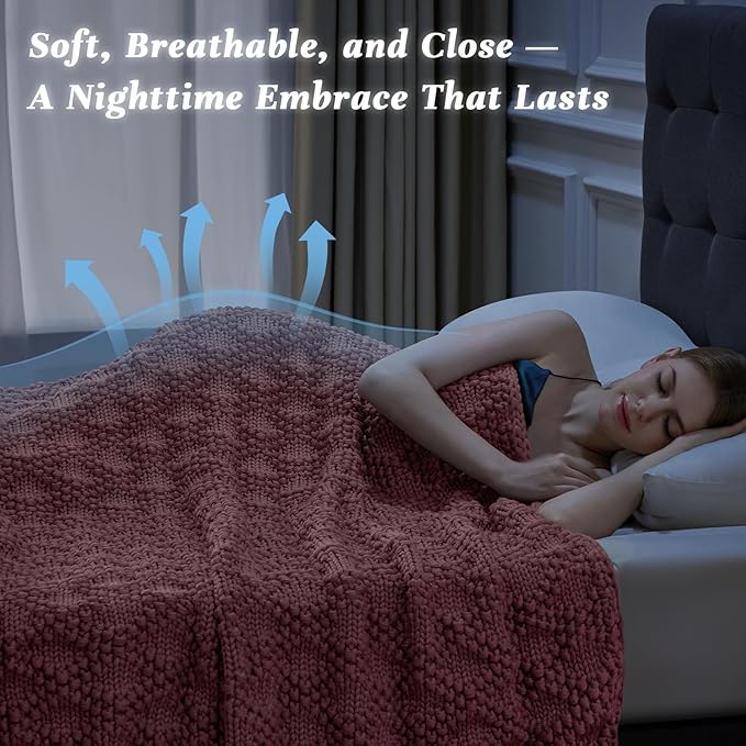 Anysay Knitted Weighted Blanket - Image 2