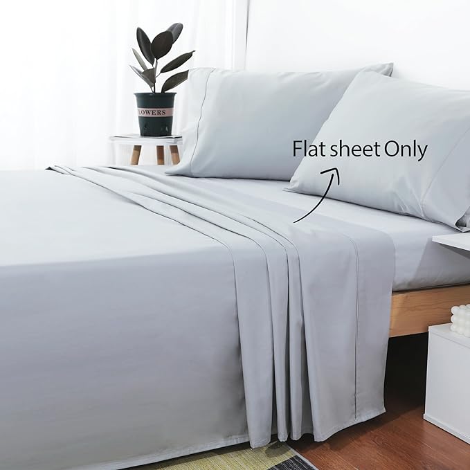Cotton Queen Sheet Only, 600 Thread Count 100% Egyptian Cotton Top Sheet 1Pcs - Image 2