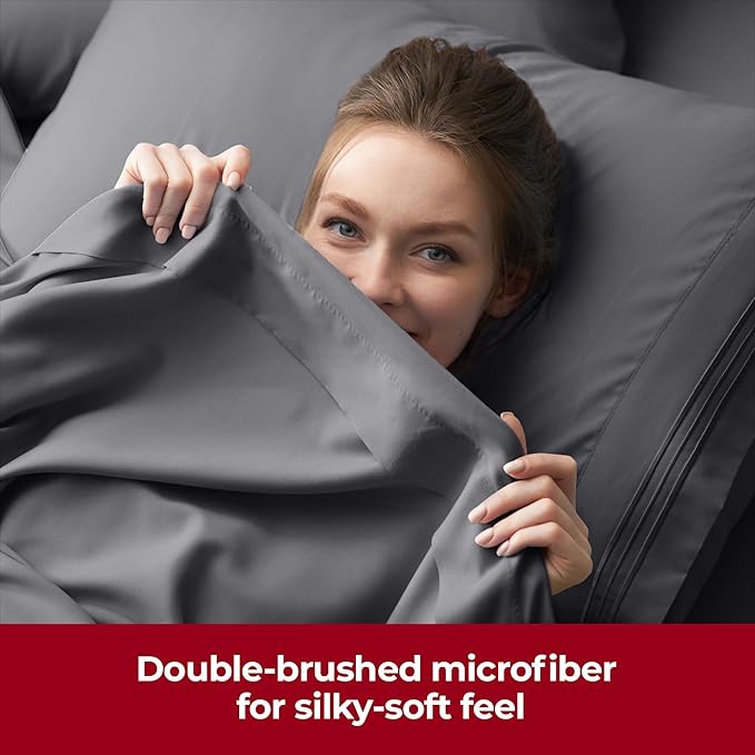 Mellanni Extra Deep Split King Sheets - Image 7