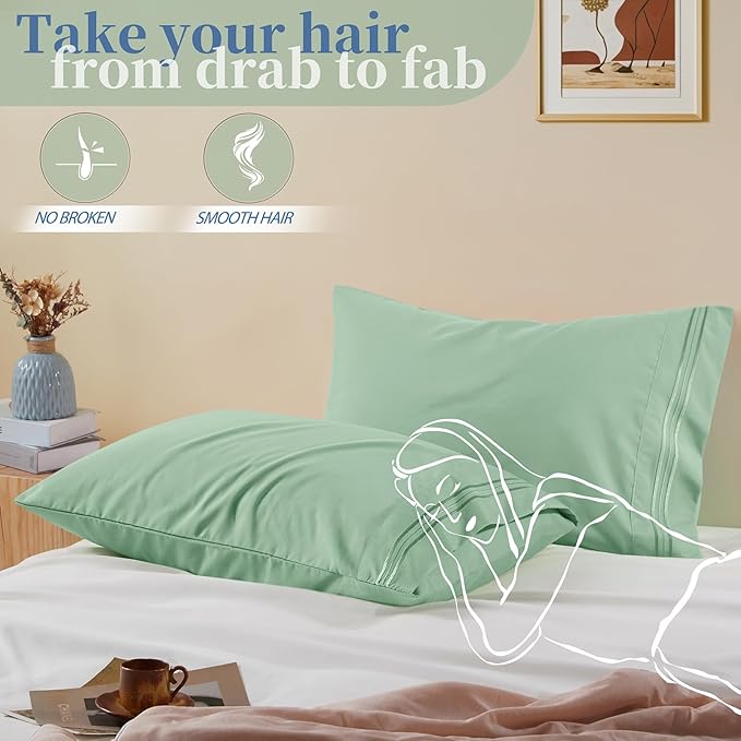 Vonty 2 Pack King Pillow Cases - Image 5