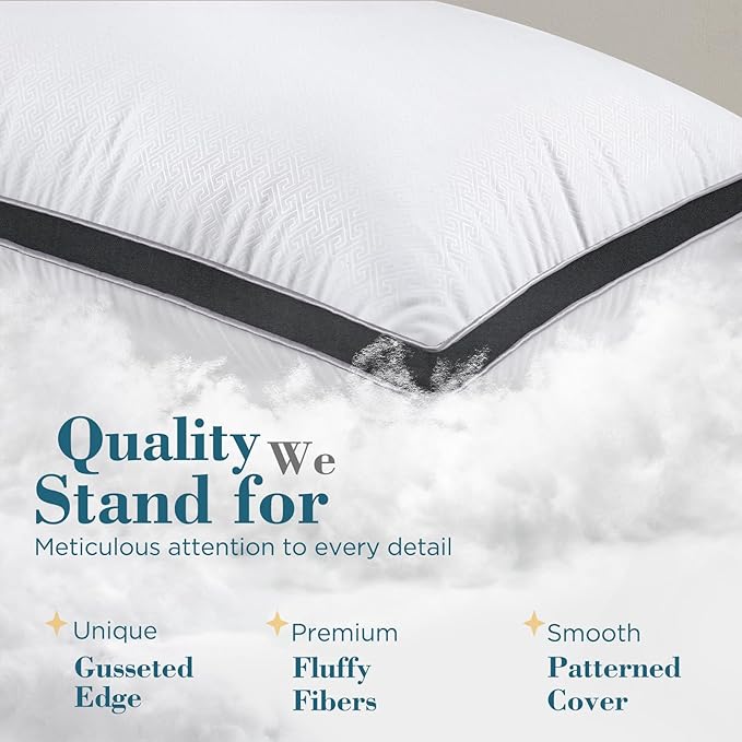 viewstar Bed Pillows King Sizes Set of 2, Hotel Quality Cooling Down - Image 6