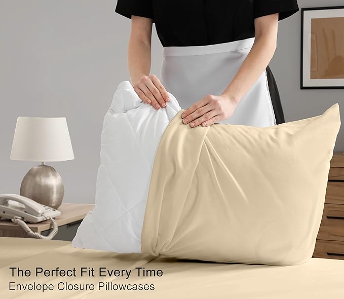 RUVANTI 100% Cotton Sheets – California King Percale Bedding, Cooling & - Image 7