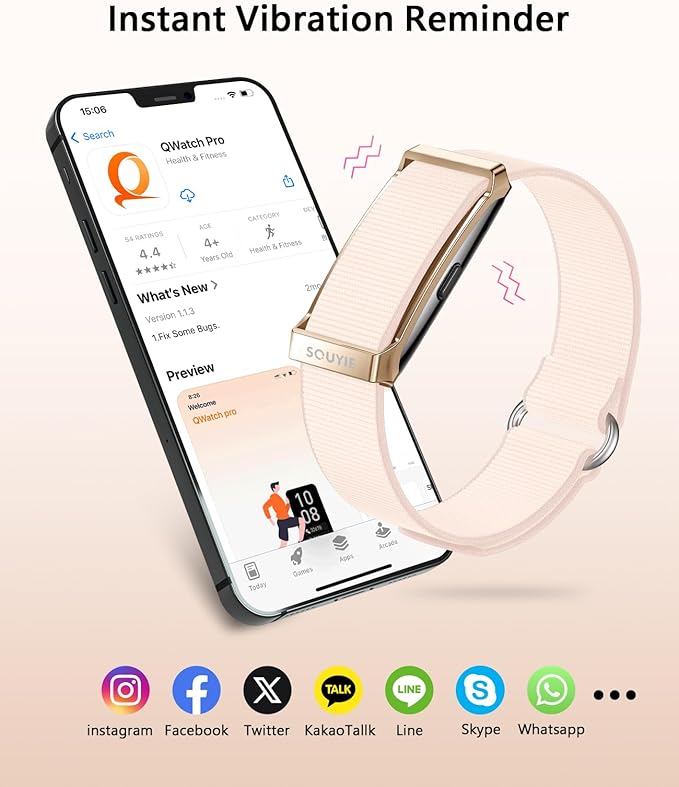 Smart Bracelet for Women, Wearable Health Activity Fitness Trackers, 24H Sleep - Image 5