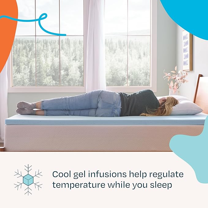 Linenspa Memory Foam Mattress Topper, Full Size - Image 2