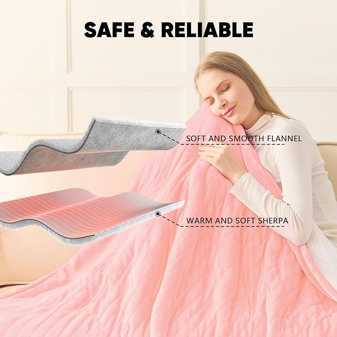 greenoak Heated Blanket Electric Twin 62"X84", Heating Blanket - Image 7