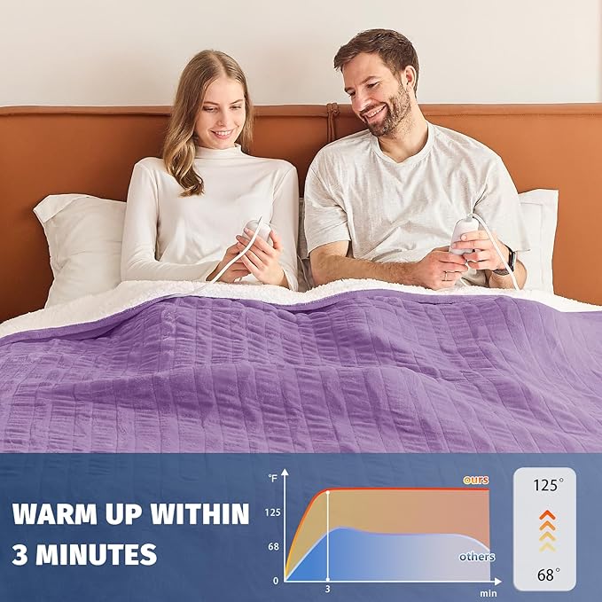 Heated Electric Blanket Queen Size - Image 5