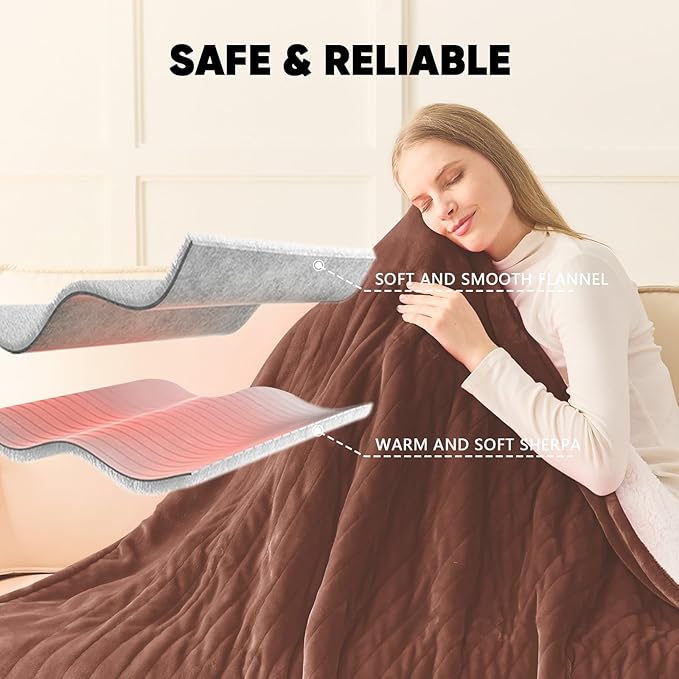 greenoak Heated Blanket Electric Twin 62"X84", Heating Blankets - Image 6