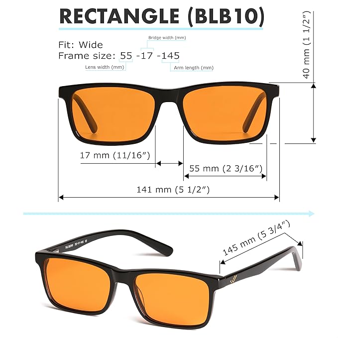 +1.0 +1.5 +2.0 +2.5 Orange Blue Light Blocking Reading Glasses - Image 9