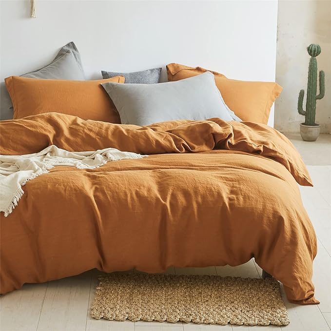 Simple&Opulence 100% Linen Duvet Cover Set 2pcs Basic Style Natural French by SimpleOpulence