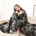 SNUGSUN Heated Throw Blanket Faux Fur & Sherpa, Safe Electric Blanket ETL & FCC by SnugSun