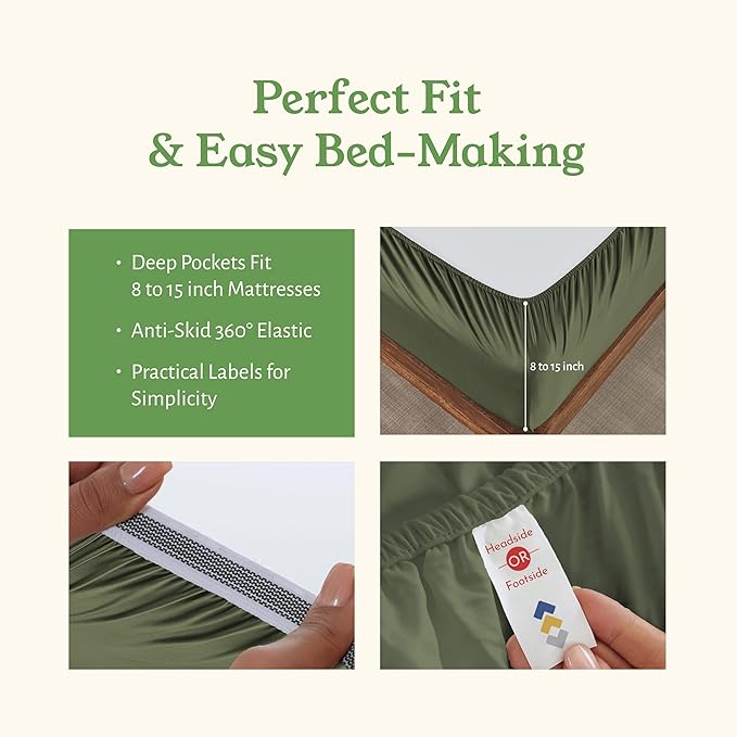 California Design Den Bedsheets King Size Bed Set - Image 5