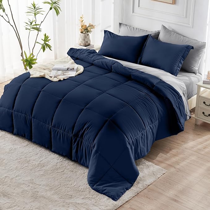 JOLLYVOGUE Full Comforter Set, Ultra-Soft Bed in a Bag Full Size 7 Pieces - Image 8