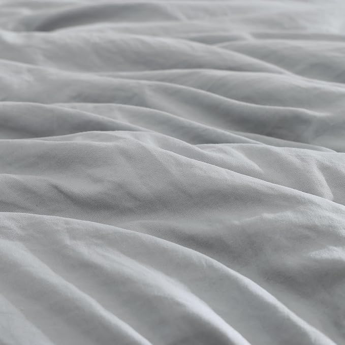 WRENSONGE Queen Comforter Set- 7 Pieces Soft Light Grey Bed in a Bag Queen - Image 5