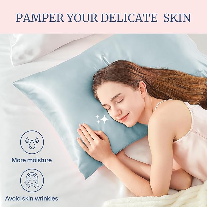 BEDELITE Satin Pillowcase for Hair and Skin, Super Soft Similar to Silk Pillow - Image 3