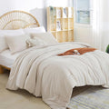 weigelia Beige Comforter Queen Size 3PCS Bed Comforter by WEIGELIA