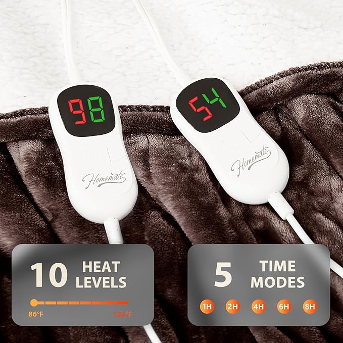 Homemate Electric Heated Blanket King - Image 4