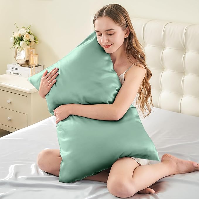 INFIIXSO Mulberry Silk Pillow Cases King Size Set of 2, Silk Pillowcase - Image 3