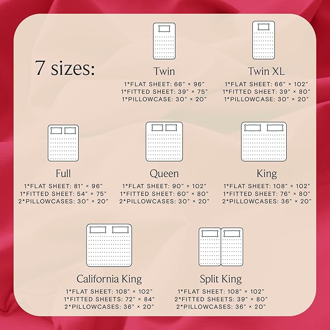 LuxClub 3 PC Twin XL Sheet Set, Deep Pockets Wrinkle Free Cooling Bed Sheets - Image 4
