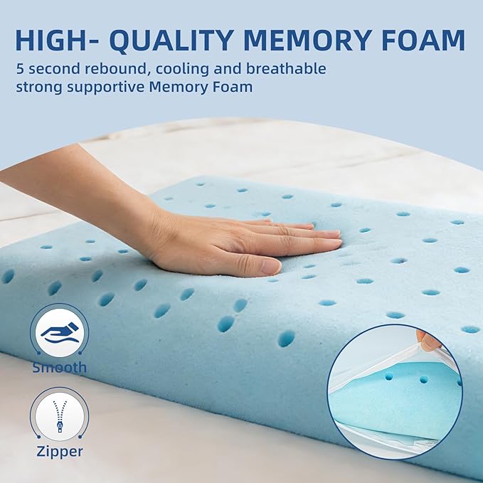 Sycoodeal Cooling Memory Foam Pillow King Size - Image 3