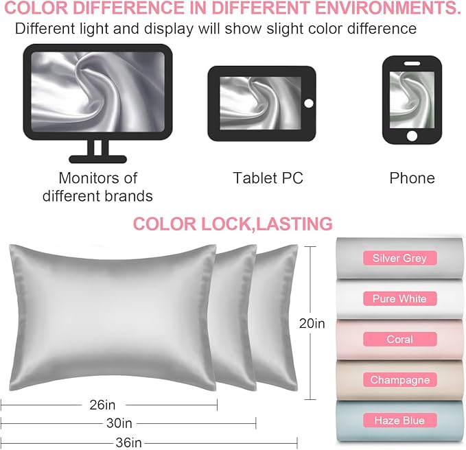 Silk Pillow Cases Standard Size - Image 7