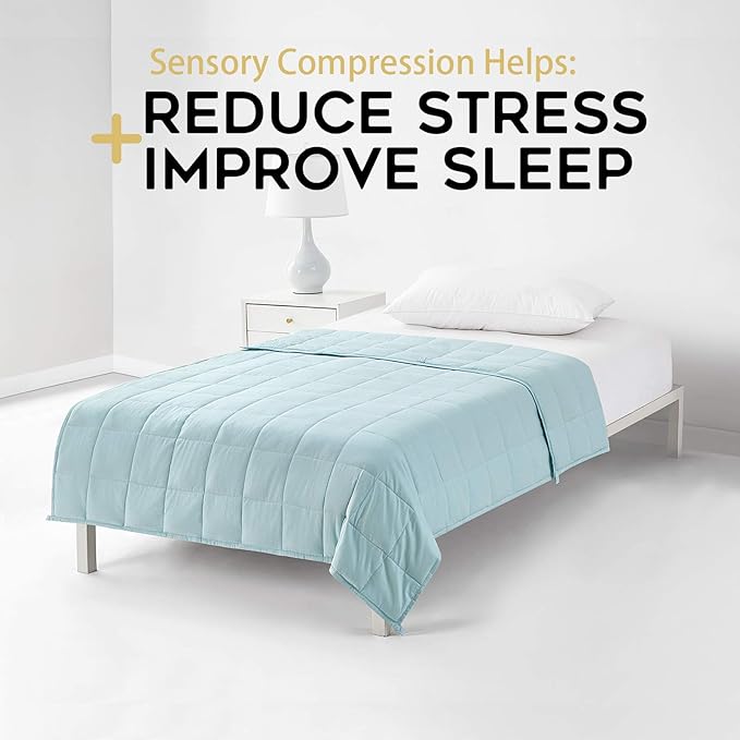 YnM Weighted Blanket, Heavy 100 Percent Oeko-Tex Certified Cotton Material - Image 3