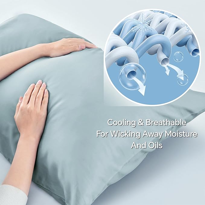BEDELITE Pillow Cases Standard Size Set of 2, Rayon Derived from Bamboo - Image 3