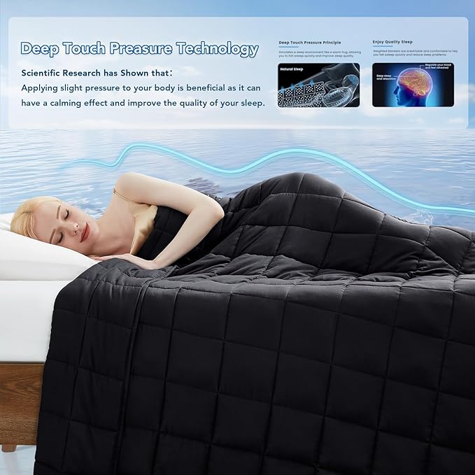 Topcee Weighted Blanket for Adults, Minky Dots Heavy Blanket for Woman - Image 3