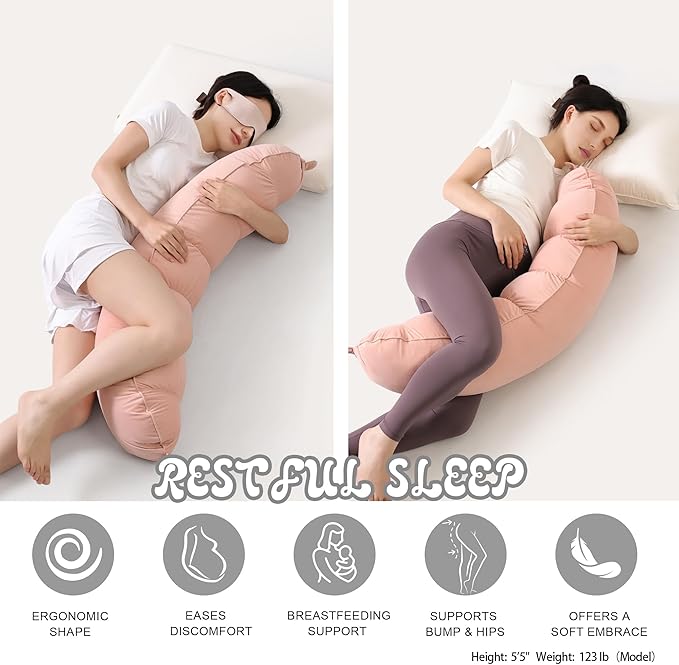 Peallow – Long Round Body Pillow - Image 5