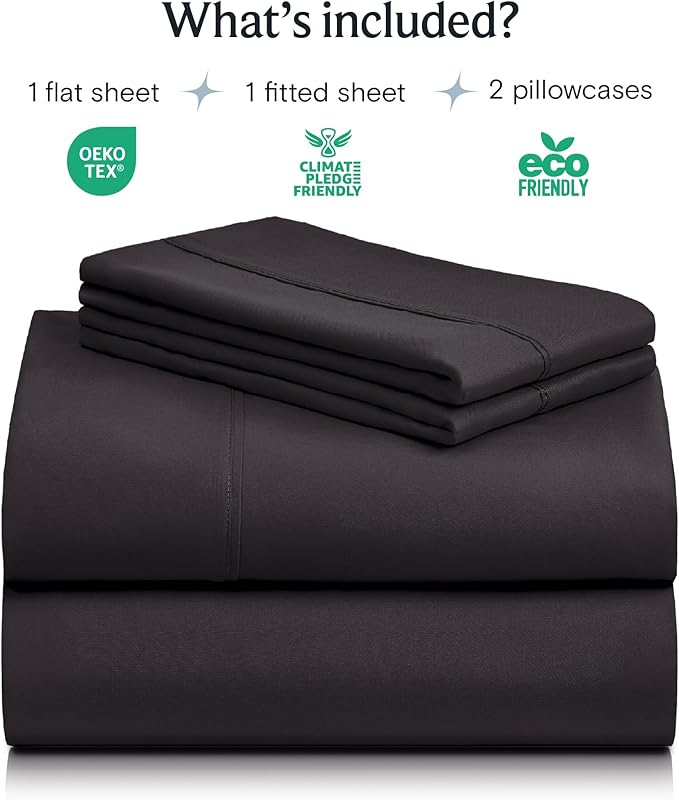 LuxClub 4 PC King Sheet Set, Breathable Luxury Bed Sheets, Deep Pockets 18" - Image 2