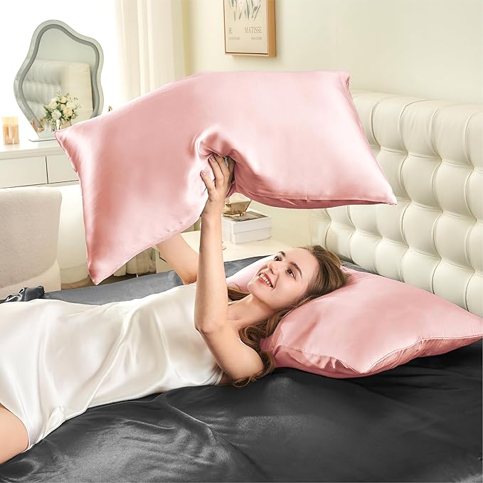 INFIIXSO Mulberry Silk Pillow Cases King Size Set of 2, Silk Pillowcase - Image 7