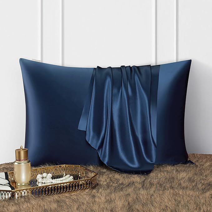 DISANGNI Silk Indulgence Set: Premium 22 Momme Mulberry Silk Pillowcase & Eye - Image 2