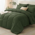 CozyLux Queen Comforter Set Olive Green by CozyLux