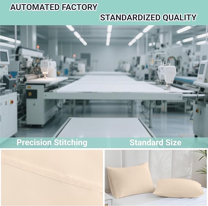 ZPECC Pillow Cases Standard Size Set of 4, 20x26 Envelope Closure Pillowcases - Image 4