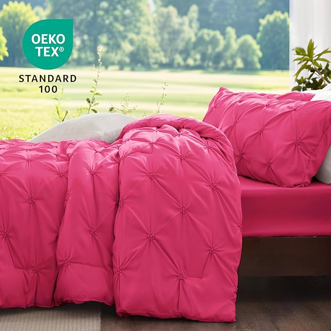 BEDELITE Hot Pink Queen Comforter Set - Image 3