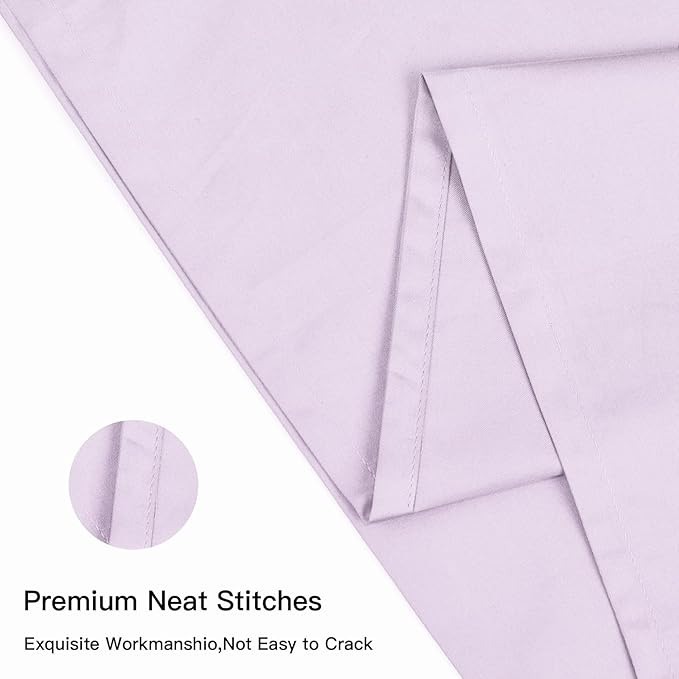 100% Cotton Queen Pillowcases Set of 2, Deep Dream 600 Thread Count Pillow Cases - Image 4